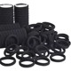 10 pieces of black seamless high elastic rim rubber band
