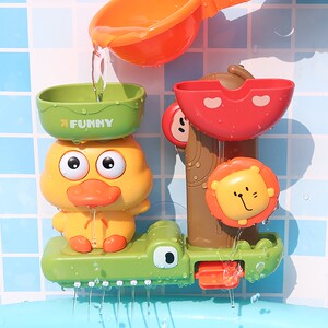 Baby bath toy baby duckling water car duck spray water rotation children to play water artifact boy and girl