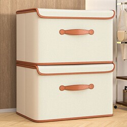 Clothing Storage Box, Fabric Storage Basket, Organizer Box, Storage Solution, Foldable Large-Capacity Wardrobe Organizer, Toy Storage