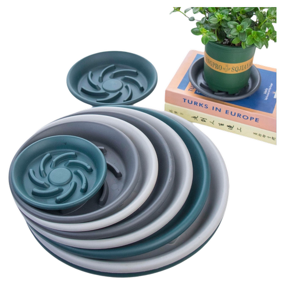 Breathable flowerpot tray, anti rotting root, water receiving tray, circular succulent potted plant tray, bottom plastic flowerpot base tray
