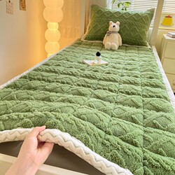 Thickened Taffeta Mattress with Milk Velvet Bed Sheet, Winter Student Dormitory Mattress, Single Mattress, Double Mattress