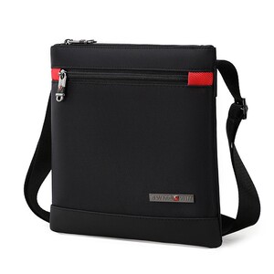 
Swiss Army Knife Style Shoulder Bag Vertical Men's Oxford Fabric Ultra-Thin Lightweight Casual Crossbody Bag