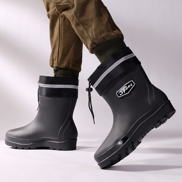 Size 45 rain boots for men, rain-proof and waterproof shoes, non-slip ...