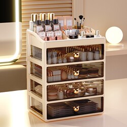Cosmetics Storage Box, Dressing Table Storage Rack, Desktop High-End Bathroom Washbasin, Skin Care Organizer Cabinet, New Model
