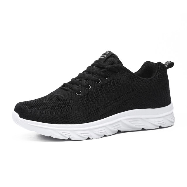 Pull back autumn new men's shoes black mesh breathable sports shoes ...