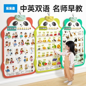 Leleyu Learning Enlightenment Audio Early Education Wall Chart Wall Sticker