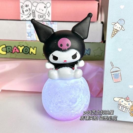 クロミ ムーン ナイトライト - かわいい LED ベッドサイドランプ