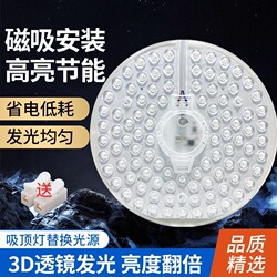 Led Ceiling Light Core, Round Light Panel, Ultra-Bright Eye-Protection Replacement Lamp Tube, Patch Light Source with Magnetic Attachment