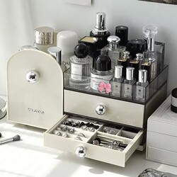 Cosmetic Storage Box Desktop High-End 2026 New Model Skincare Organizer Box Dressing Table Lipstick Storage Rack