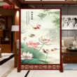 vách trang trí phòng thờ Phong cách Trung Quốc mới vách ngăn phòng khách chặn lối vào phòng ngủ nhà văn phòng tối giản hiện đại màn hình ghế vải hai mặt bình phong gỗ Màn hình / Cửa sổ