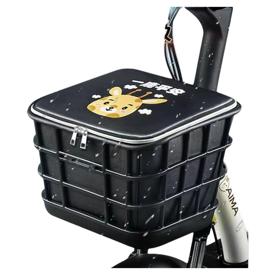 Electric battery bicycle front -facing car basket car basket inner bile hanging objects, wrap God utensil box, waterproof tricycle
