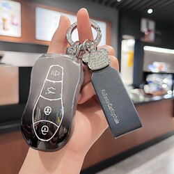 Suitable for 2020 Geely Boyue Pro Key Cover, Manual and Automatic Two-Wheel and Four-Wheel Drive Car Key Protection Cover with Buckle