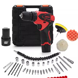 B Lithium Electric Drill 12V Rechargeable Drill Electric Screwdriver Forward and Reverse Speed Adjustment Rechargeable Electric Screwdriver Hand Drill