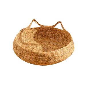 Rattan cat nest for four seasons universal summer knitting cat supplies for sleeping mats dog kennel summer pet bed wear-resistant