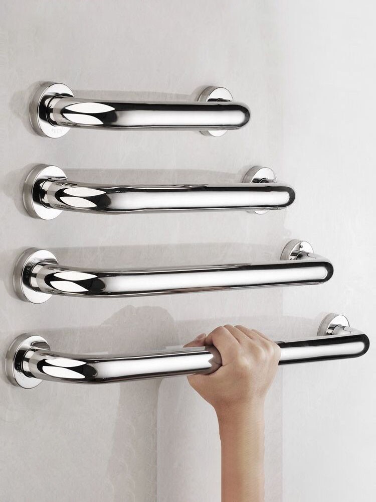 Stainless Steel Bathroom Handrails - Non-Slip Toilet Safety Handles