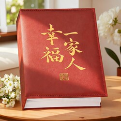 Photo Album, High-End Commemorative Album, Large Capacity Family Photo Album for 5-Inch, 6-Inch, 7-Inch Photos, Baby Growth Record Storage Album