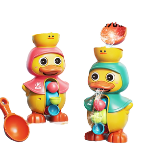 
TikTok same rotating water truck baby bathing toy baby children playing with water spray big duck boy and girl playing with sand