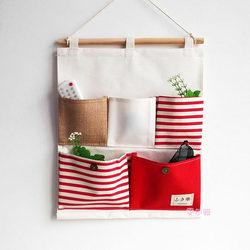 Fabric Hanging Storage Bag Dormitory Wardrobe Wall Hanging Bag Simple Multi-Layer Storage Bag Home Wall Hanging Miscellaneous Bag