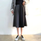 Irregular skirt for women A-line fat mm hips with high waist large size slim and versatile splicing mid-length drooping skirt
