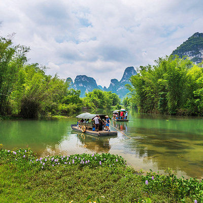 包含机票丨广西南宁崇左旅游4天3晚德天跨国瀑布通灵峡谷明仕田园