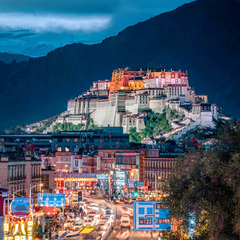 西藏旅游团8人真纯玩进店赔1万拉萨林芝羊湖纳木错8天7晚跟团游