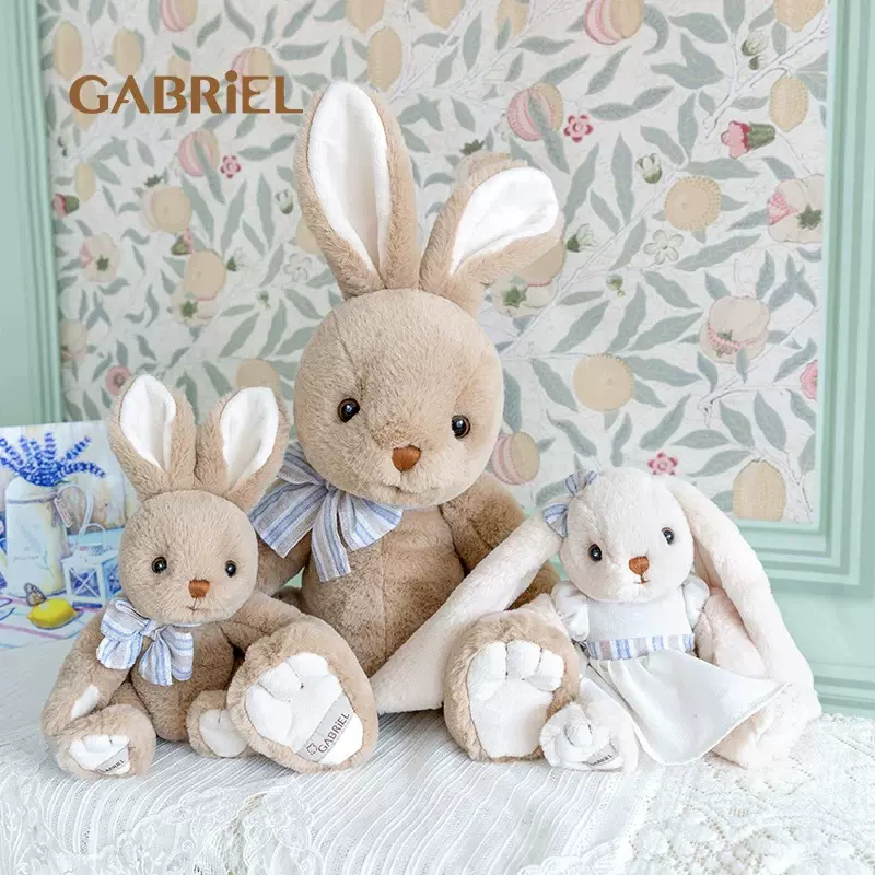 伽百利专柜正品 Gabriel 兔子毛绒玩偶睡觉抱公仔【礼盒单拍】-淘宝网