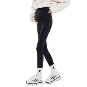 
Pregnant women's shark leggings 2026 new spring and autumn outer wear autumn and winter velvet thickened sports belly support large size yoga pants