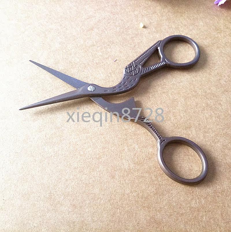 십자수 가위 FEIBAO 가위 크레인 모양의 가위 수제 DIY 가위 십자가 가위 새의 부리 가위 F05-