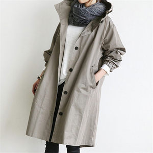 
Windbreaker Women's 2026 Spring and Autumn New Fat mm Loose Large Size Fashionable Mid-Length Small Hooded Workwear Jacket