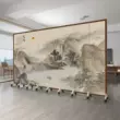 Trung Quốc vách ngăn phòng khách phòng ngủ chặn lối vào di động gấp tường văn phòng bức tranh phong cảnh cổ gấp màn hình bình gỗ phong thủy
