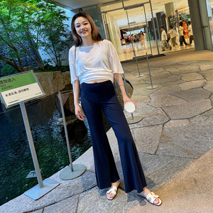 
Micro-flare pants for pregnant women, summer thin outer wear, spring and summer unsupported belly leggings, 2026 new maternity wear