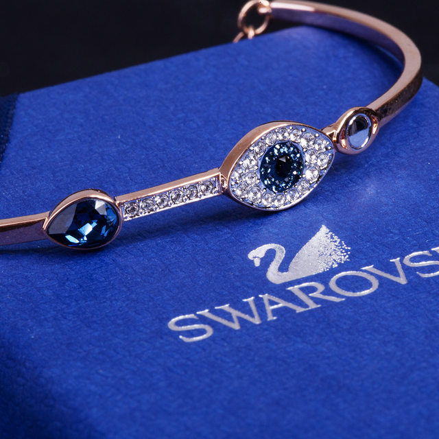 Swarovski/Swarovski Bracelet Rose Gold Devil's Eye Crystal