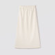 Aike elastic waist skirt 2024 winter commuting style elastic waist slimming and slit mid-length A-line skirt