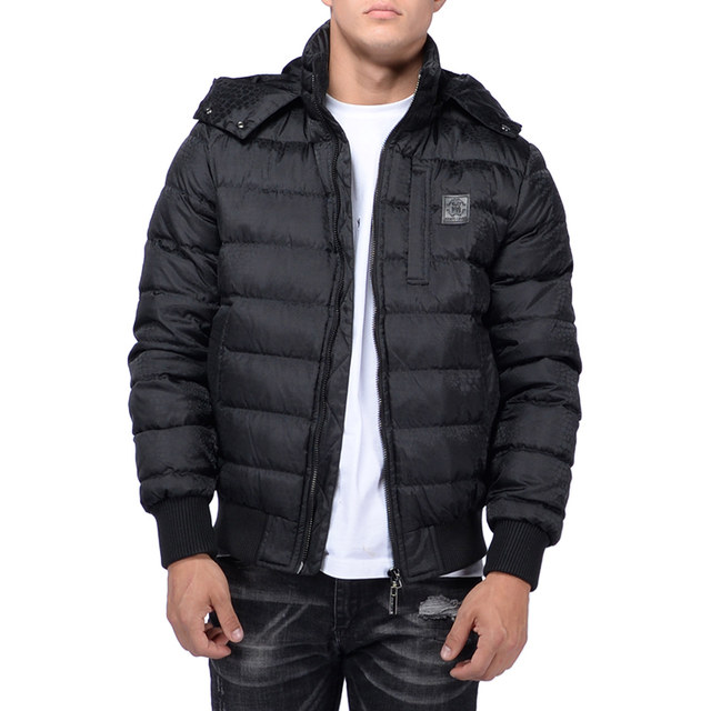 RobertoCavalli Roberto Cavalli winter short gray duck down jacket men's ...