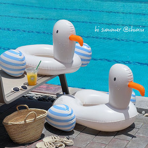 
ins children swimming ring baby swimming ring kid underarm inflatable swimming ring with boudoir seat ring adult play water mount ride