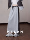 Vitality outfit/MSLAN 2025 autumn new contrasting color splicing sports girl covering her hips to make her look slim and casual skirt
