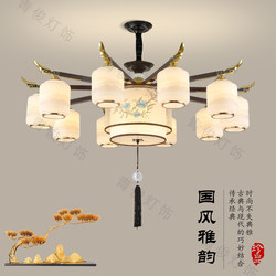 New Chinoiserie Living Room Chandelier 2025 New Iron Embroider Modern Chinoiserie Classy Atmospheric Restaurant Hall Main Lighting Fixtures