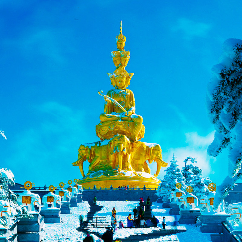 简美飞猪旅行峨眉山乐山大佛纯玩1日游四川成都周边旅游