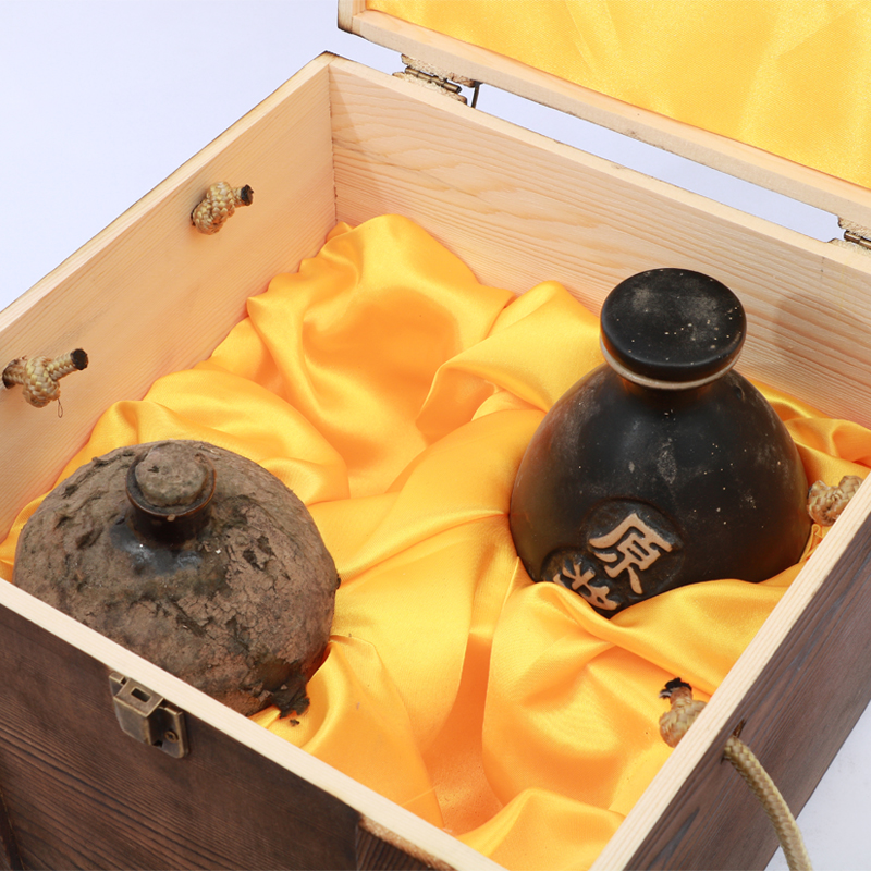 Qingnian Wood ワインギフトボックス - 木製酒類包装 - 1lb瓶