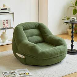 Japanese Lazy Sofa, Can Recline and Sleep, Single Small Sofa for Bedroom, Balcony, Living Room, Reading, Leisure, Stress-Relief Nest Chair