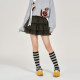 Girlhalo American retro cake skirt for women in autumn and winter new high-waisted lace-up three-layer puffy skirt skirt
