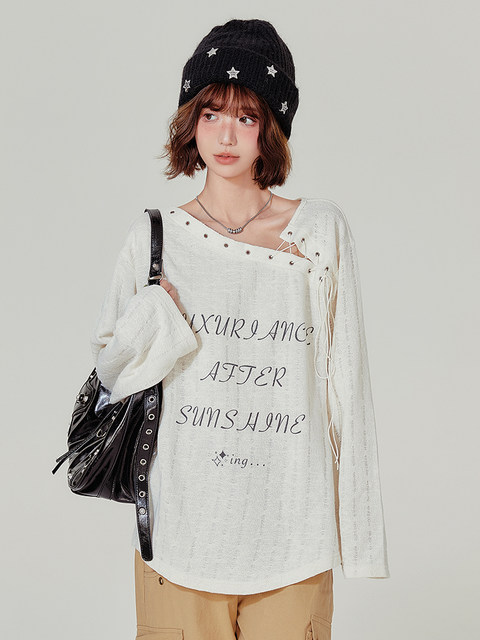 All-Over Print Women's Back Hollow T-shirt With Strap main image 1
