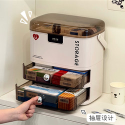 Medicine Box with Lock, Household Medicine Classification Storage Box, Household Large-Capacity Drawer-Type Medicine Storage First Aid Box
