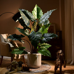 Large Tropical Artificial Tree, Simulated Tree, Bionic Green Plant, Indoor Living Room Floor-Standing Potted Plant, Landscaping Decoration Ornament