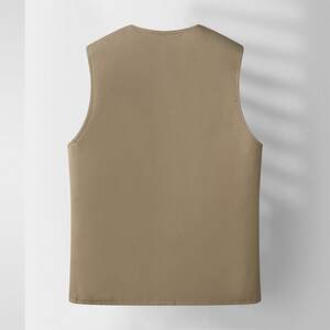 Dad Spring and Autumn Outdoor Fishing Vest Middle -aged and Elderly Pure Cotton Pocket Pocket Spring Middle -aged men's vest