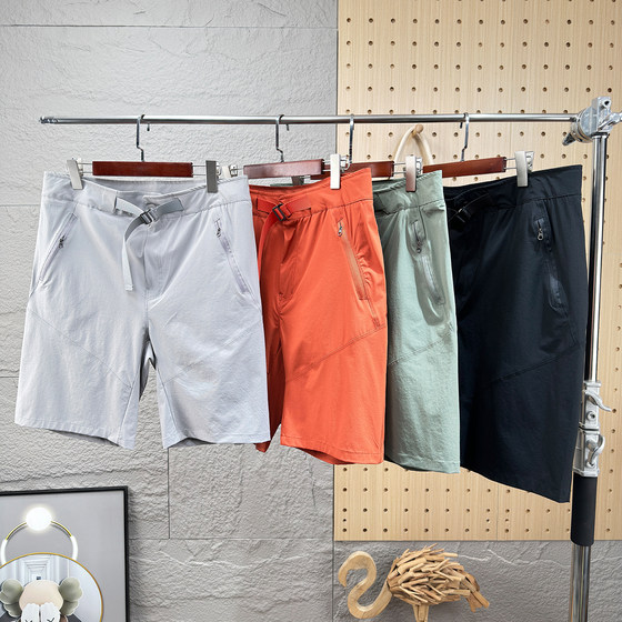 
GM flat substitute-quick drying and water-proof, men's lightweight, breathable, four-sided elastic outdoor sports and casual shorts trendy in summer