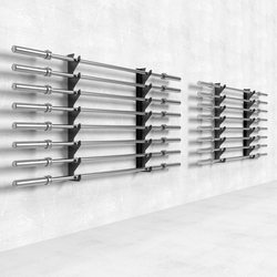 Barbell Rack Wall Storage Rack Storage Bar Rack Gym Professional Wall-Mounted Rack Curved Bar Olympic Bar Display Rack