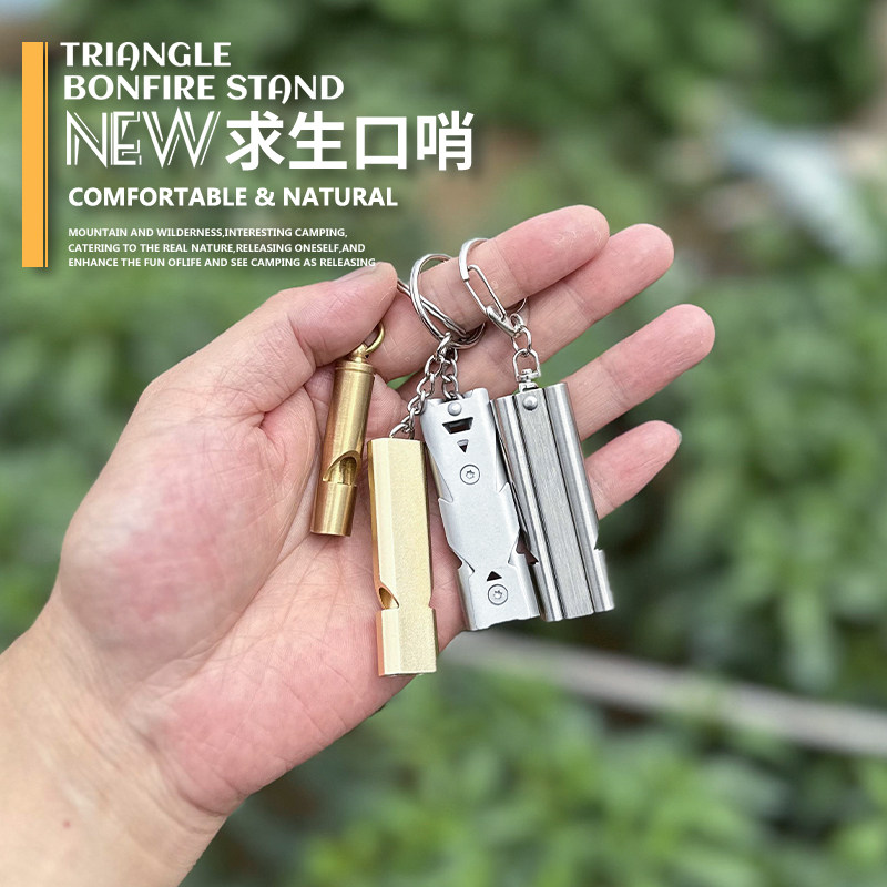 ZEACCT Überlebenspfeife 3er Set - 120dB Lautstärke, Doppelrohr Für Outdoor, Camping & Notfälle