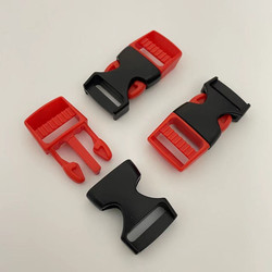 Electric Motorcycle Helmet Safety Helmet Buckle Latch Chin Buckle Non-Universal Battery Car Accessories Black and Red