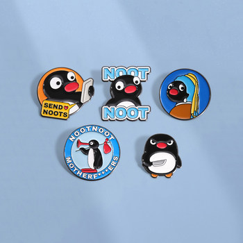 Penguin Family Peripheral Brooch Cute Penguin Brooch